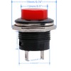 MTDELE 24Pcs 16mm Momentary Push Button Switch ON-Off 3A 250V