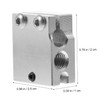 ULTECHNOVO 1pc Hot End Heater Block for Printers High-Performance Aluminum