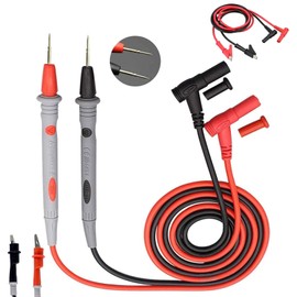 Test Leads, 1000 V / 20 A Multimeter Cable, Test Cable, Multimeter Accessories with Crocodile Clips, Test Cable, Measuring Tips Set, for Voltage Tester, Current Meter and Electrical Engineering, Pack