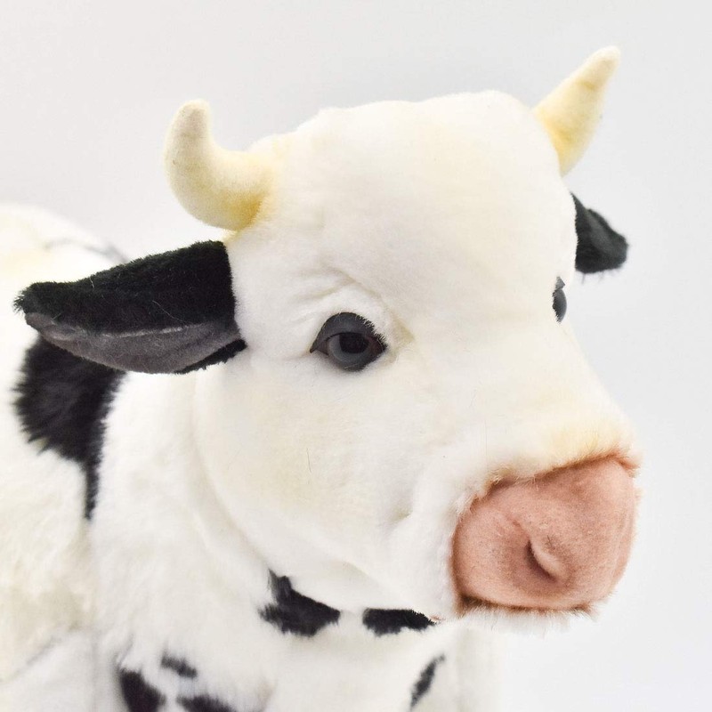 HANSA Toy 4775 Cow Black/White Standing 38 cm