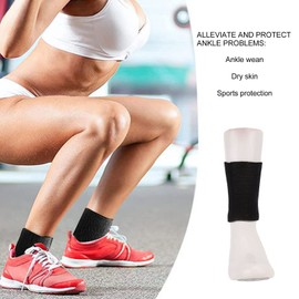 Ankle Protection, Compression Ankle Support, Ankle Brace, Injury Recovery, Elastic Sports Protection for Men and Women, Figure Skating (Black)