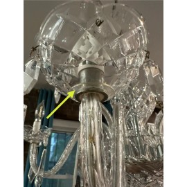 Waterford 5 CLEAR ACRYLIC 1 -1/2"  WASHERS FOR  Waterford Chandelier Parts FIXTURE New