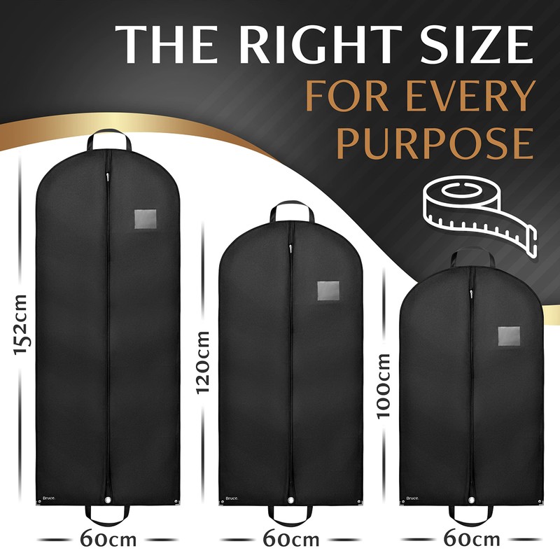 Bruce.® 3x Premium Garment Case - [152x60cm] - Dust Cover