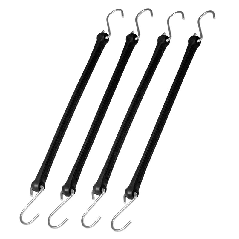 The Perfect Bungee 18" Heavy-Duty Bungee Strap, 4-Pack, Black –