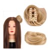 Extensiones de cabello con pinza para moño desordenado, cola de