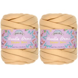 JubileeYarn Noodle Arms Yarn - 500g/Skein Tubular Jumbo Polyester - Get Pitted - 2 Skeins