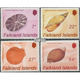 falkland islands 440-443 (complete.issue.) unmounted mint/never hinged ** MNH 1986 Mussels and Sea snails (Stamps for collectors) Water animals