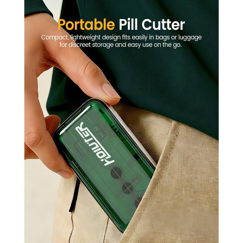 Professional Pill Cutter for Small Pills and Large Pills-Safely Cuts