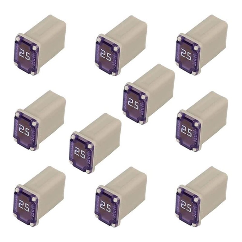 50 Pack Automotive MCASE Mini Box Shaped Cartridge Fuse Kit