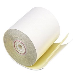 PM Company 07706 POS/Cash Register Rolls,2-Ply,Crbnlss,3-Inch x90-Ft,50/CT,WE/CY