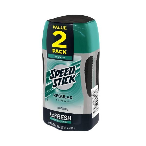 Speed Stick Deodorant, Regular, 3 Oz (Pack of 8)