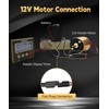 ZOHAN 12V Motor for Deer Feeder - 1/4" Shaft Feeder