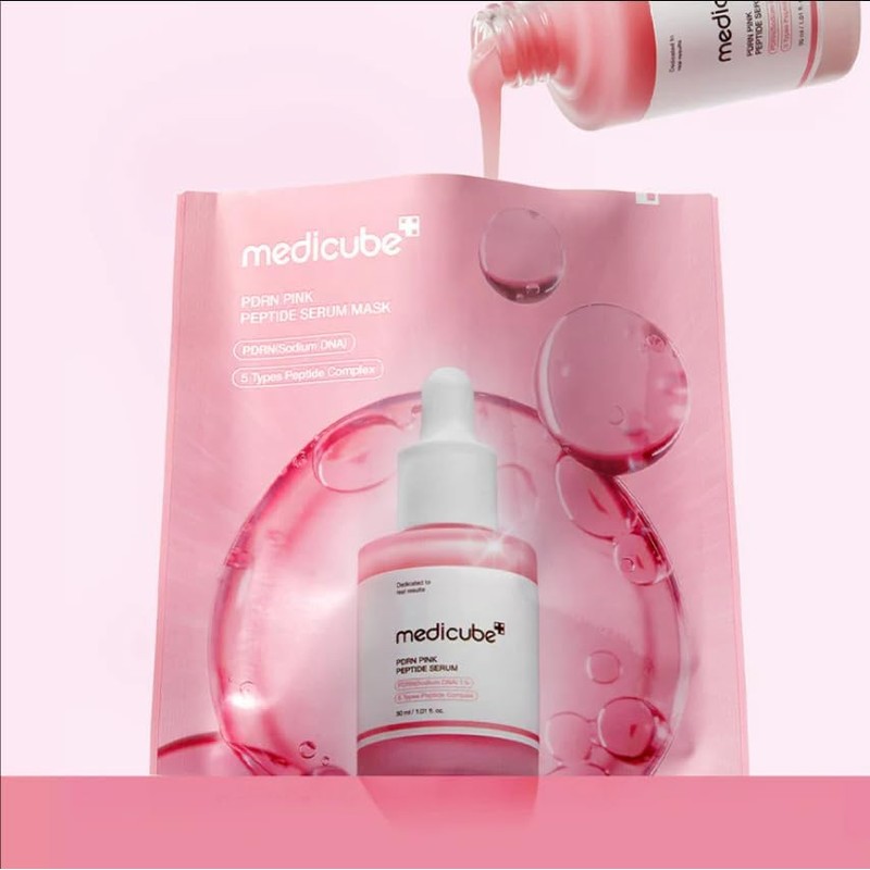 Medicube Mascarilla en Serum PDRN Pink Peptide, con Complejo de