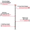 kwb SDS Plus Drill Bit, SDS Plus Hammer Drill Bit