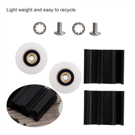 Greenhouse Door Wheels, 22mm Indoor Greenhouse Door Wheels, Nylon Gardening, Natural Sliding Door Wheel for Greenhouse Workers