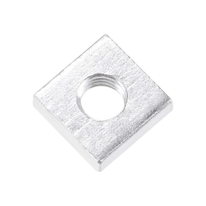 sourcing map Square Nuts, M6x12mmx4mm Zinc-Plated Metric Coarse Thread Assortment