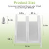 M6219 Sliding Shower Door Bottom Track (2-Piece Set, White) 1/2-inch