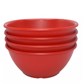 Tupperware Legacy Bowls 1 3/4 Cups Set of 4 Soup Cereal Red
