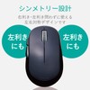 Elecom M-DY13DBXBK Wireless Mouse (Receiver Included) M Size 5 Buttons