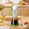 Qianly Manual Stirring Bottle Salad Dressing Shaker Bottle Dishwasher Safe