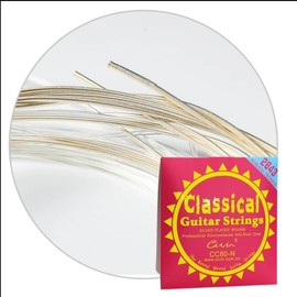 2843 Nylon Classical Guitar Strings Set - Silver-Plated Bass & Clear Trebles | High Tension for Warm Tone | Flamenco/Spanish Guitar (3 Packs) (CLASSICAL 2843 NORMAL TENSION)