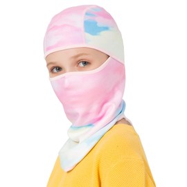 Venswell Kids Balaclava Windproof Ski Mask Winter Face Warmer for Cold Weather Boys Girls A-2-colorful 1