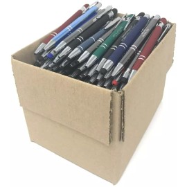 Unbranded Bulk Lot - 5 LBS. Misprint Metal Retractable Pens - (Approx. 120 Pens)