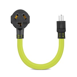 Dryer Adapter Cord NEMA 5-15P to 10-30R Power Adapter, Heavy Duty STW 10 Gauge Only for 15 Amp 120V Dryer, 12Inch, ETL Listed