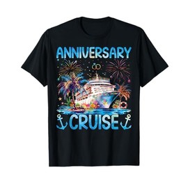 Husband And Wife It's Our Couple Matching Anniversary Cruise T-Shirt