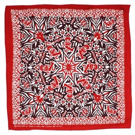 Sunshine Joy Grateful Dead Dancing Bear Mandala Bandana Red