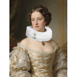 RAINDEWLL Elizabethan Clown Neck Ruffle Collar Victorian Detachable Collar Renaissance Accessories White