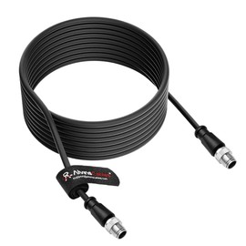 Alvin's Cables M12 X-Code 8 Pin Male to 8 Pin Male Cat6a Cable Shielded for Cognex Basler Industrial Camera, High Flex 5m/16.4ft