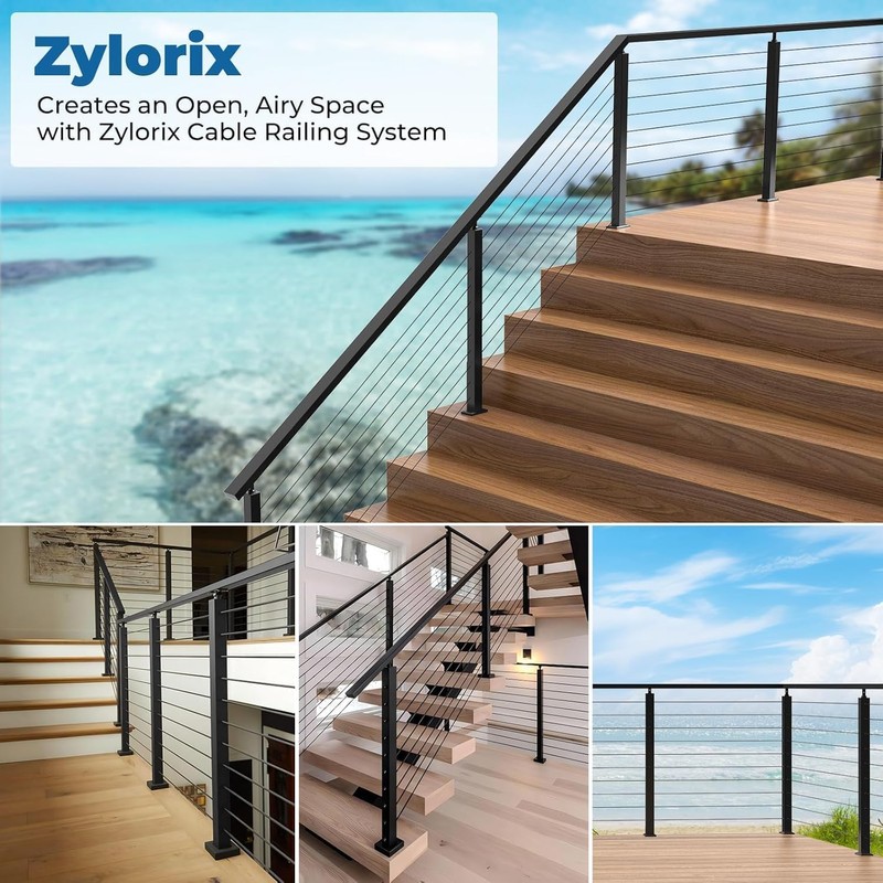 Zylorix 200FT 1/8" T316 Stainless Steel Cable Marine Grade, Wire