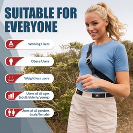 WERFORU 4 Pack No Buckle Invisible Stretch Belt Buckle-Free Elastic Belt for Women and Men (black+blue+gray+pink, Suit for waist size 22-34 inches)