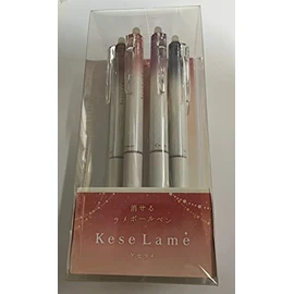 PILOT Erasable Glitter Ballpoint Pen, KeseLame Prism Colors, Set of 6 Colors, 0.7mm