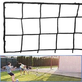 Wiseek Soccer Backstop Net, 10x20ft High Impact Soccer Barrier Net, Nylon Sport Barrier Net Soccer Netting, Soccer Rebounder Behind Goal