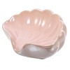 UTHCLO Elegant Shell Soap Dish Self Draining Ceramic Soap Holder