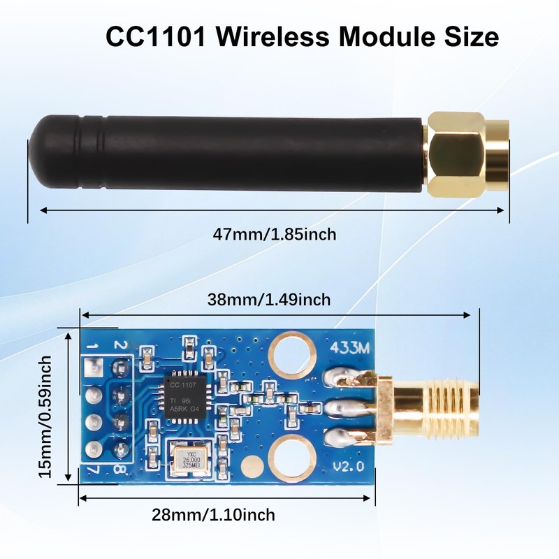 CC1101 SMA Antenna Radio Transceiver Module AYWHP 1 Piece CC1101