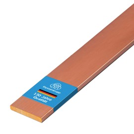 thyssenkrupp Copper Rod 10 x 3 mm in 2450 mm Length | Flat Profile Copper Flat Bar Flat Material | CW004A Round Edge R250
