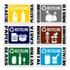GamesMonkey® - Stickers Separate Collection Small Recycling Waste Rubbish v1