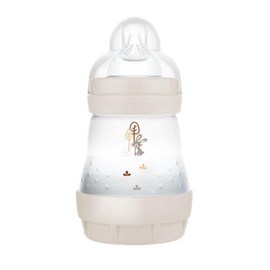mam Easy Start Anti-Colic Bottle 0+ Months Slow Flow (160 ml) Sand - Baby Bottle to Reduce Colic and Discomfort of the Baby - Breastfeeding Friendly Baby Bottle