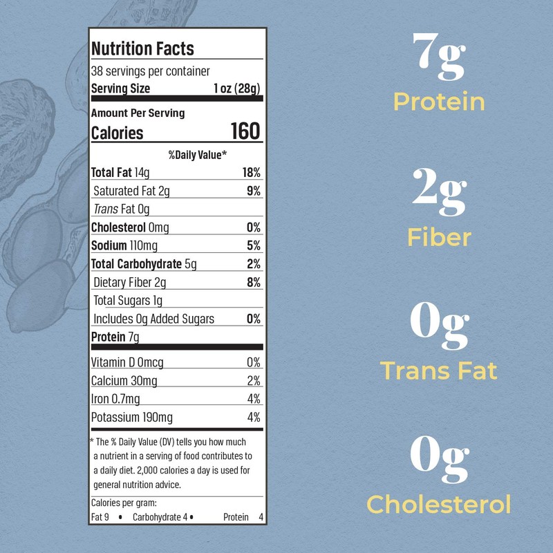 Belmont Peanuts Sea Salt Virginia Peanuts, 38 oz, Classic Collection