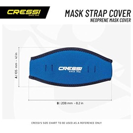 Cressi Mask Strap Cover - Neoprene Headboard for Diving Masks, One Size, Adult Unisex
