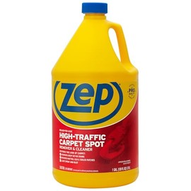 Zep Limpiador de alfombras de alto tráfico, 1 galón (caja de 2) ZUHTC128 - Fórmula penetrante que elimina manchas profundas. Haz que las zonas de alto
