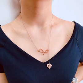 Your Always Charm Nurse Initial Necklace Nurse Week Gifts for Women Nurse Practitioner Appreciation Graduation Gifts Stethoscope Necklace for Women Trendy