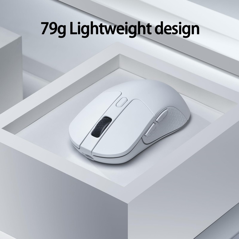 Keychron M3 Wireless Mouse, PAW3395 Sensor with Programmable Macro Button