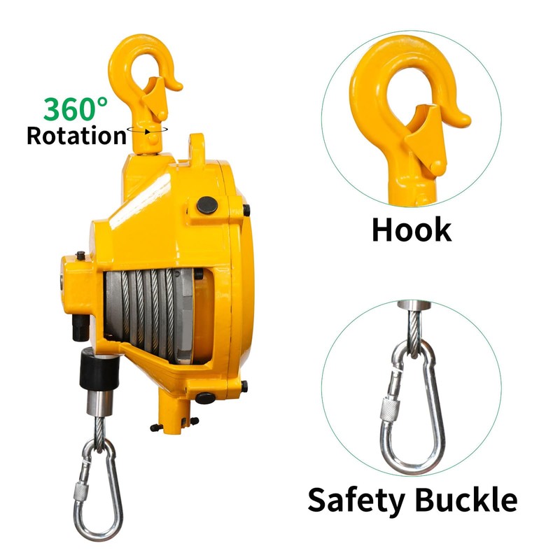 QFhuahang Retractable Spring Balancer 5~9kg(11~19lbs) Hanging Tool Spring Balancer Balancer