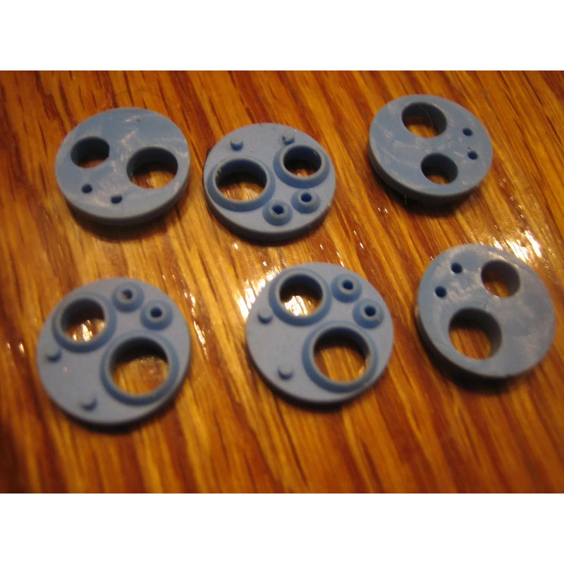 Midwest Lot of 10: Hi-Temp. SILICONE 4 HOLE Dental High