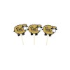 48PCS Glitter Sheep Design Eid Al Adha Cupcake Topper Party