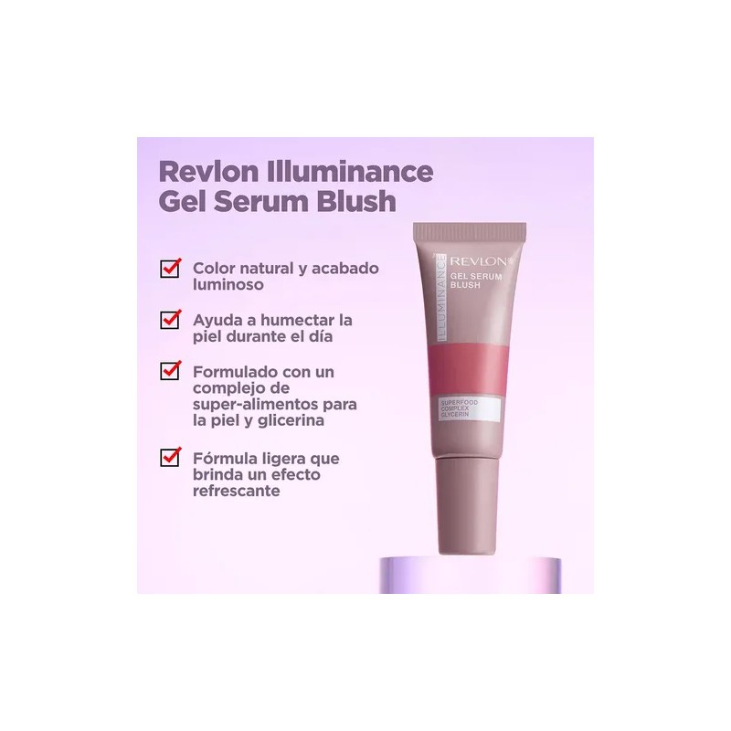 Rubor Revlon Illuminance Gel Serum Blush Enchanting Mauve
